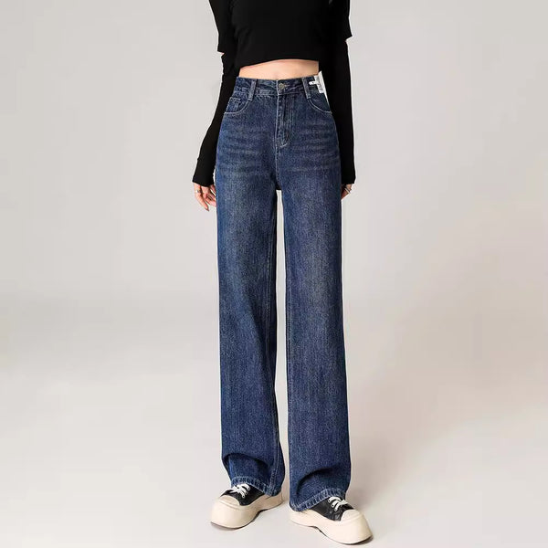 High Waist Drooping Jeans for Women - Comfortable and Trendy Note the product title may vary depending on the specific style color or size being sold