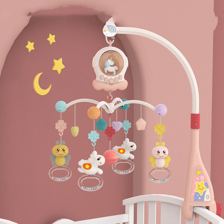 Rotating Rattle Baby Music Bed Bell Newborn Puzzle Bedside Toy Pendant - Totostore