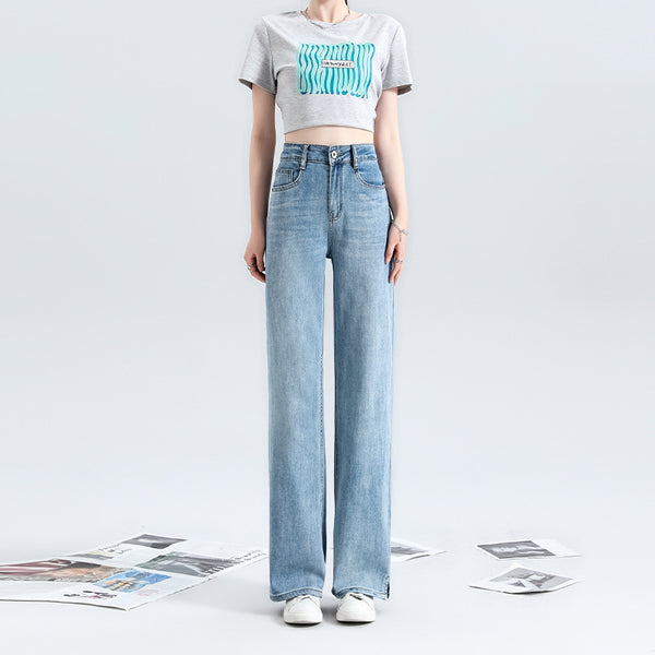 Womens Wide Leg Jeans Fashionable  Unique Clothing for Modern Women