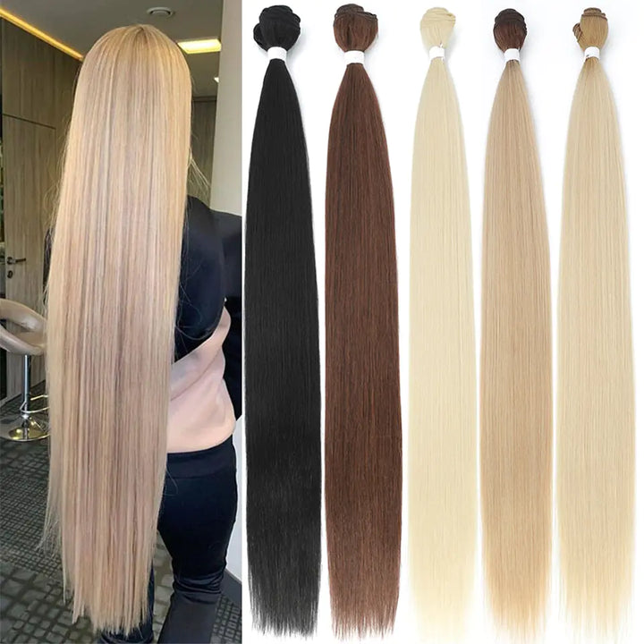 Monogrammed Faux Hair Extensions - Straight High Quality - Totostore