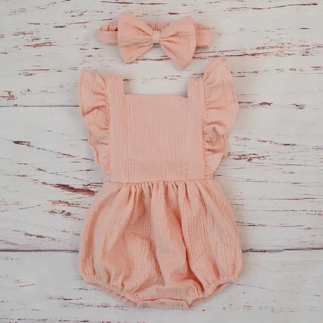 Organic Cotton Baby Girls Sustainable Summer Collection - Soft and Eco-Friendly Clothing - Totostore