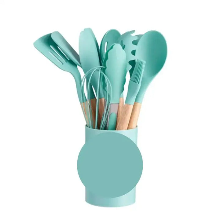 Nordic 12-Piece Silicone Set - Durable Kitchen Utensils for Everyday Use - Totostore