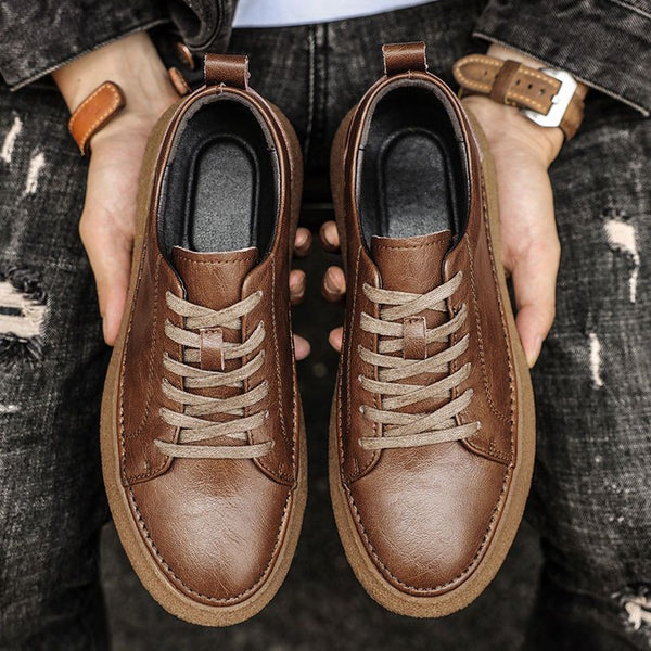 British Leather Board Shoes Casual Breathable and On-Trend