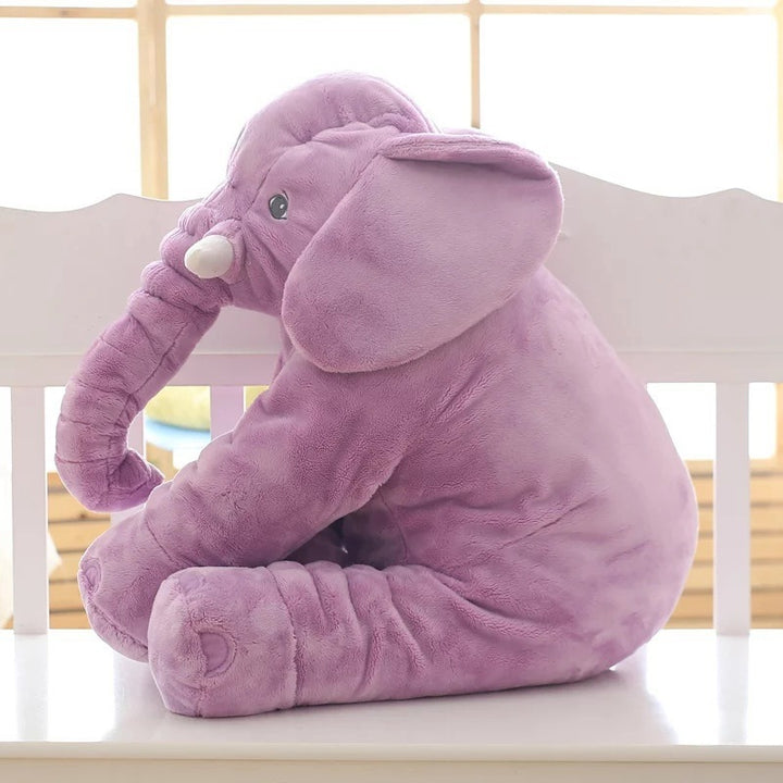 Plush Elephant Sleep Buddy - Soft Comfort Toy for Baby Handmade with Leather Shell - Totostore