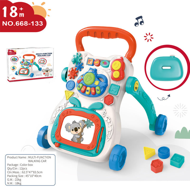 Childrens Multi-functional Walker Early Education and Puzzle in One - Totostore