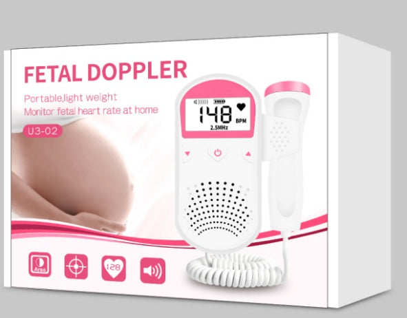 Fetal Doppler Monitor with LCD Display - Improved for Home Pregnancy Monitoring - Detect Babys Heart Rate - Totostore