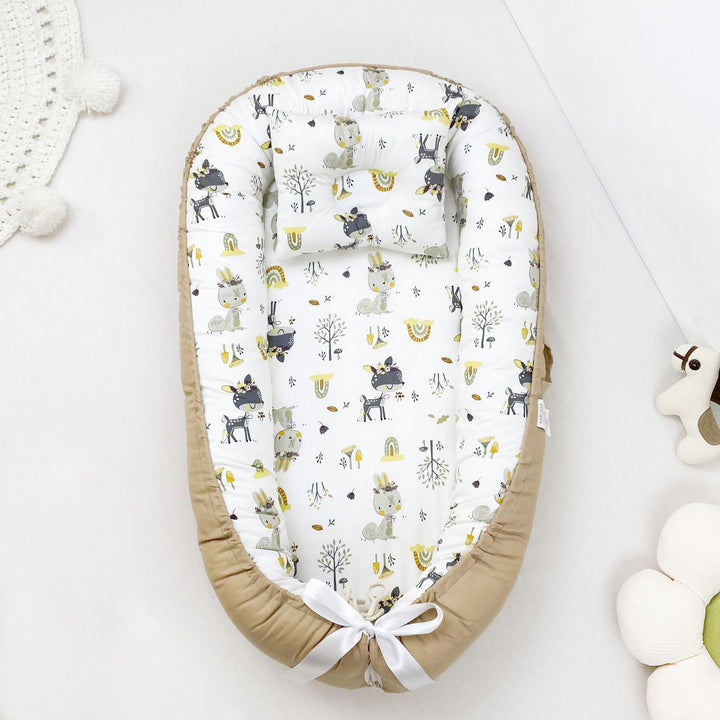 Portable Pure Cotton Baby Nest Bed - Newborn In Bed Bassinet - Soft and Comfortable - Totostore