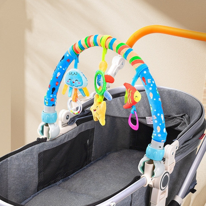 Newborn Hanging Bed Bell Rattle - Baby Comfort Toy for Cribs Car Seats and More - Totostore