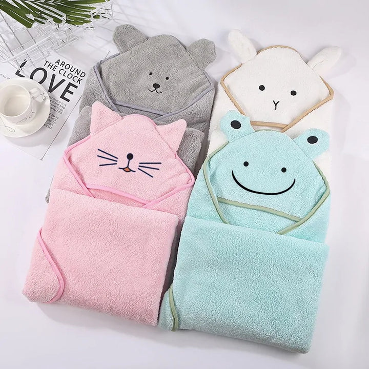 Baby Hooded Poncho Bath Towel - Totostore