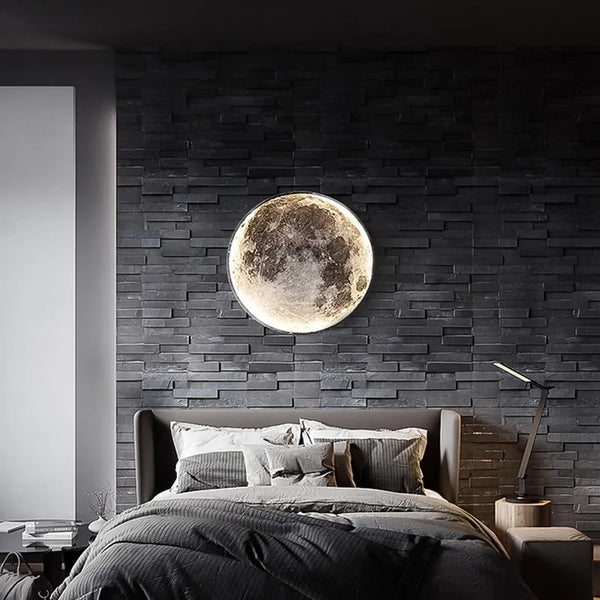 LED Moon Wall Light - Modern Home Decor with Soft Glow Maximize Space and Creativity - Totostore