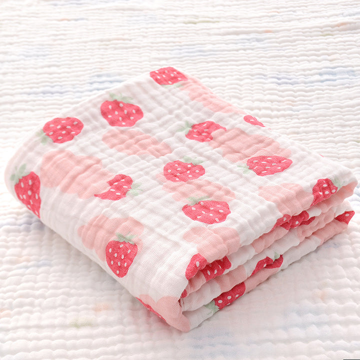 Six-Layer Seersucker Quilt Baby Bath Towel - Soft and Luxurious - Totostore