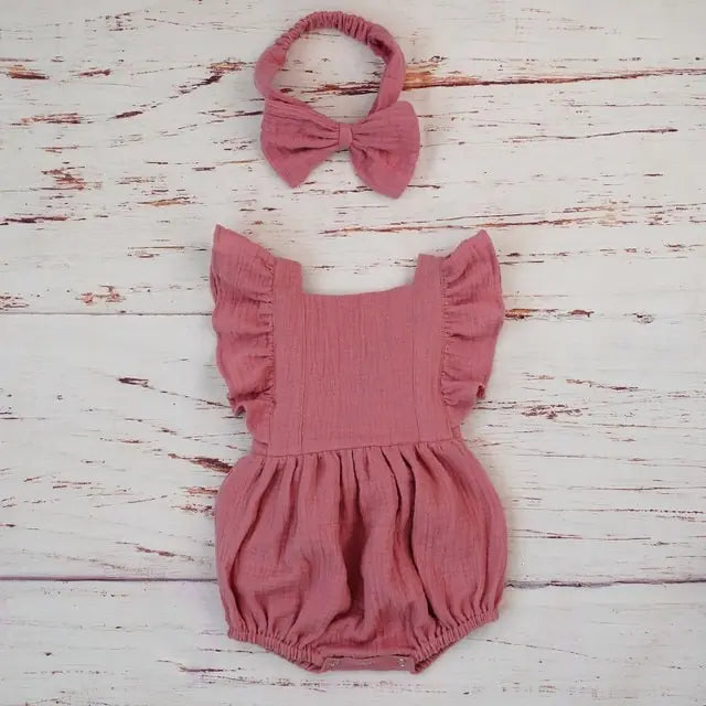 Organic Cotton Baby Girls Sustainable Summer Collection - Soft and Eco-Friendly Clothing - Totostore