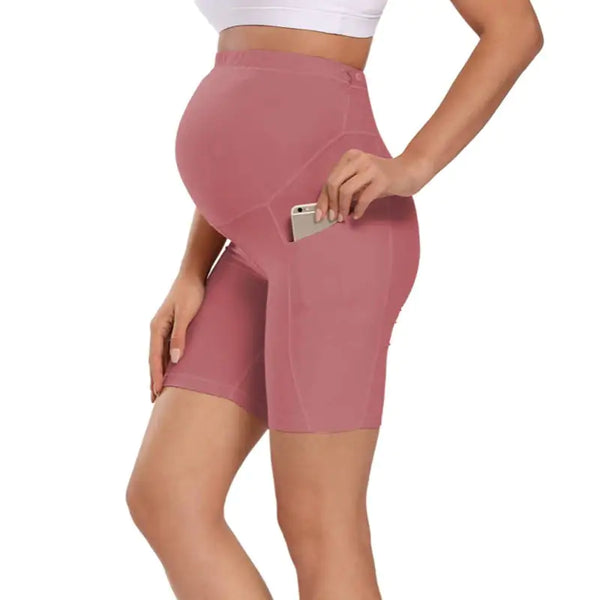 Stylish Mamafique Maternity Shorts with Built-In Pockets - Perfect for Expecting Moms - Totostore