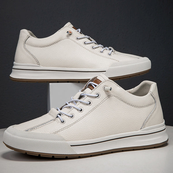 6CM Increased Spring Mens Fashion White Breathable Shoes