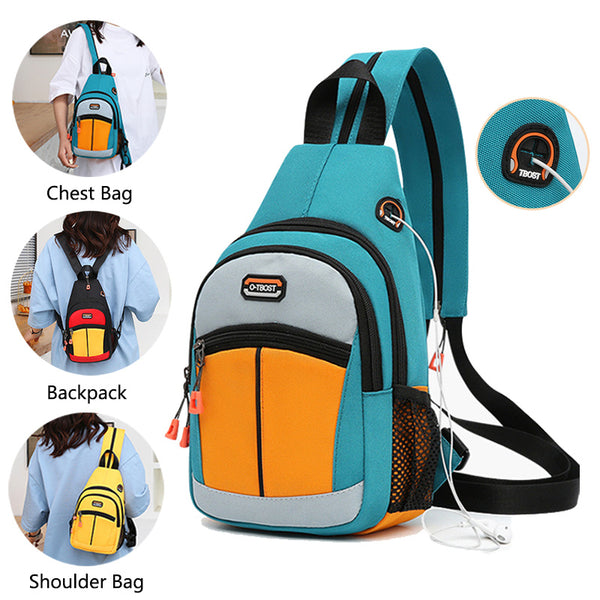 Multifunctional Womens Sport Backpack with USB Design - Perfect for On-the-Go Convenience