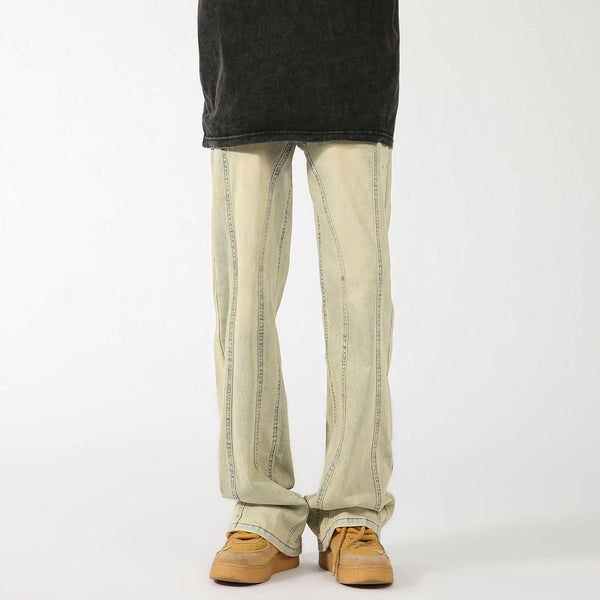 Yellow Mud Dyed Skinny Jeans for Men - Stylish and Sustainable