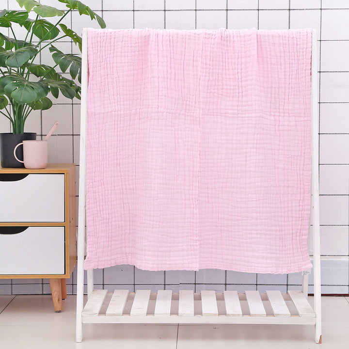 Six-Layer Seersucker Quilt Baby Bath Towel - Soft and Luxurious - Totostore