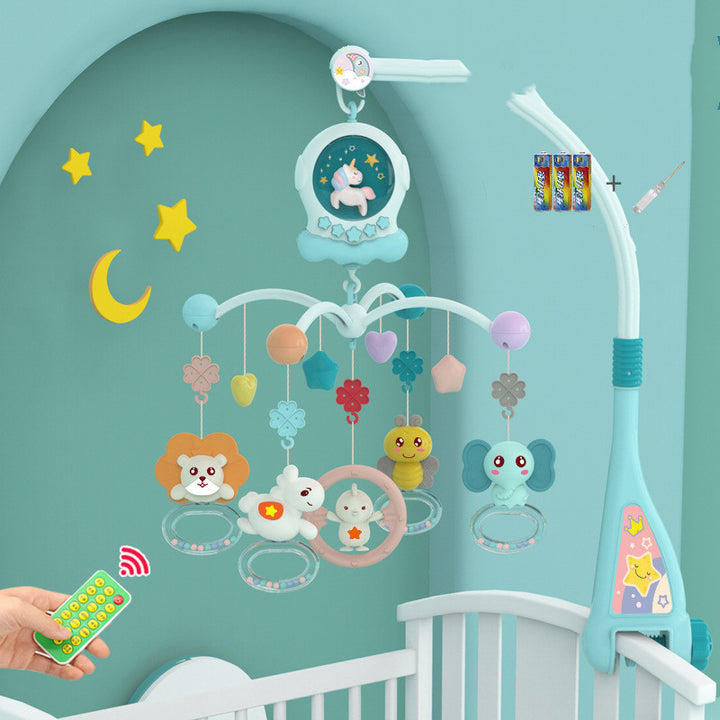 Rotating Rattle Baby Music Bed Bell Newborn Puzzle Bedside Toy Pendant - Totostore