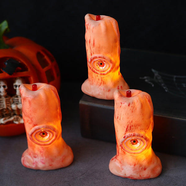 Spooky Halloween LED Blood Eye Lamp - Light Up Your Decor with this Haunting Candle