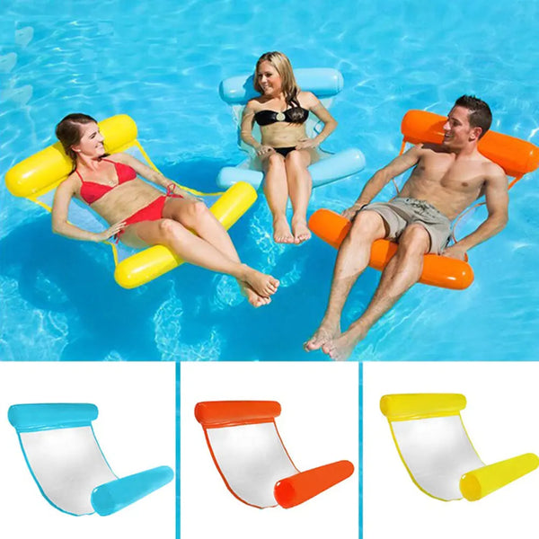 Foldable Inflatable Water Hammock - Portable Pool Lounge for Relaxation and Fun - Totostore