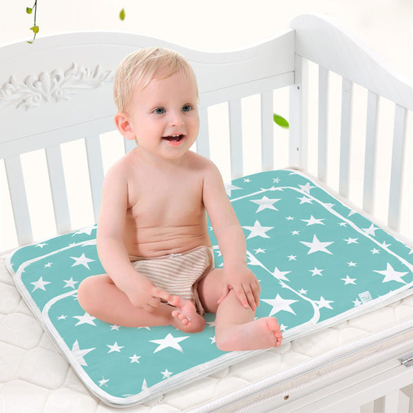 Breathable Baby Changing Cotton Pad - Cartoon Waterproof Design for Newborns - Totostore