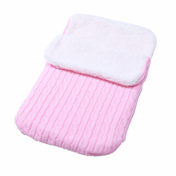 Cozy Fleece-lined Baby Stroller Sleeping Bag Knit Warm Thickened for Extra Comfort - Totostore