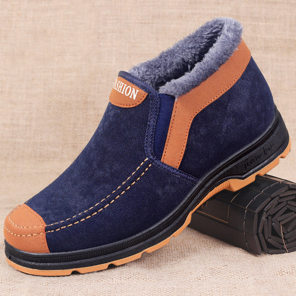 Stay warm this winter with our Traditional Mens Cotton Shoes Featuring a Warm Velvet Lining and a variety of Size Options these shoes are perfect for chilly days Upgrade your winter footwear with these cozy and stylish shoes