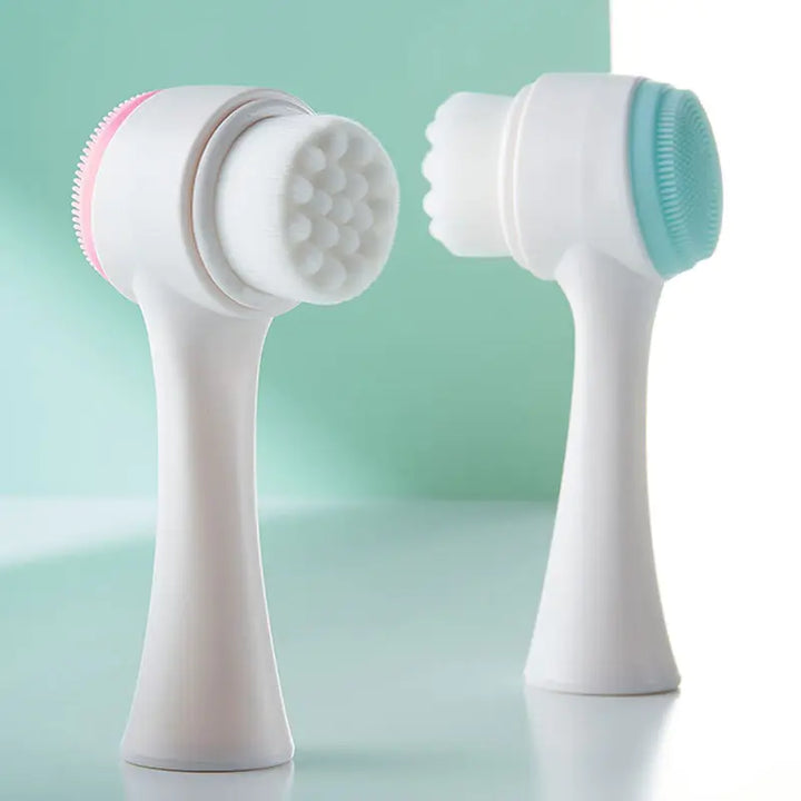 Facial Cleansing Brush - Deep Clean Exfoliate Your Skin Easy to Use Portable - Totostore