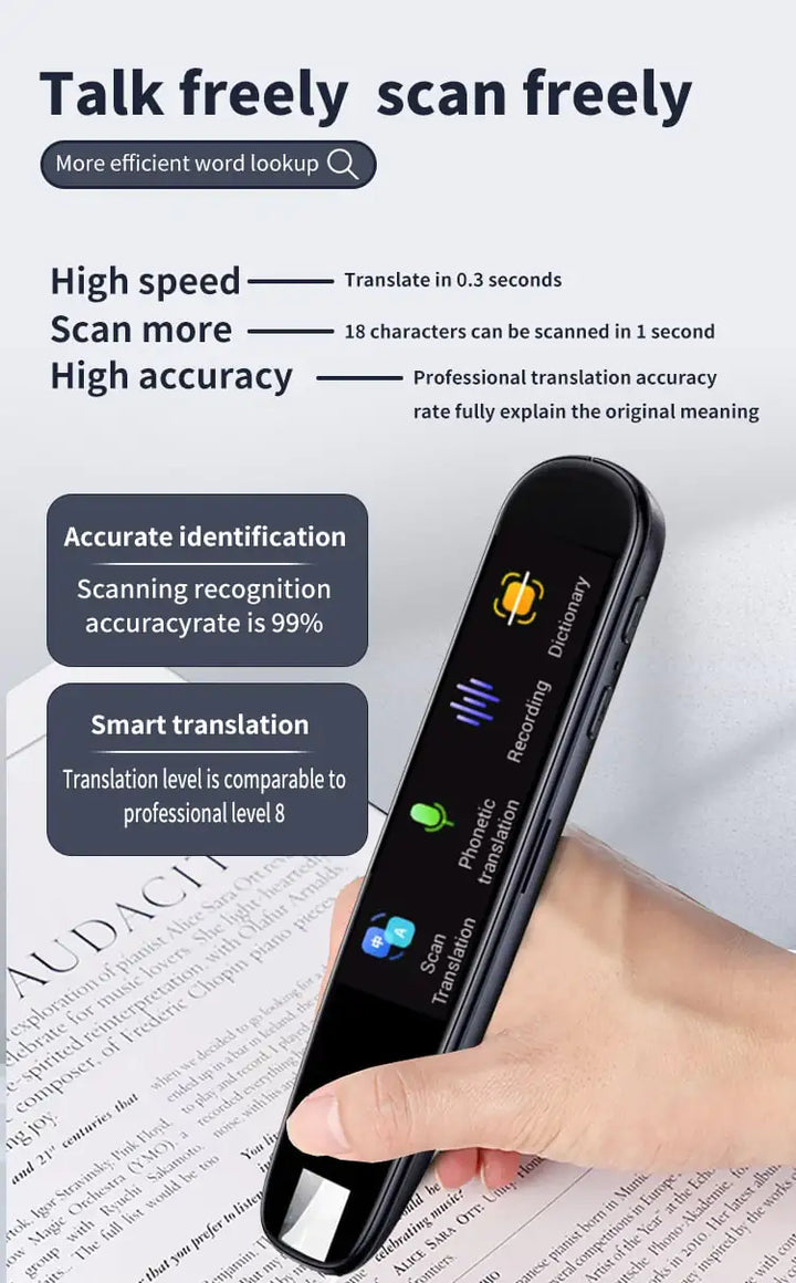 Multilingual Translation Pen Scan and Read in 112 Languages - Totostore