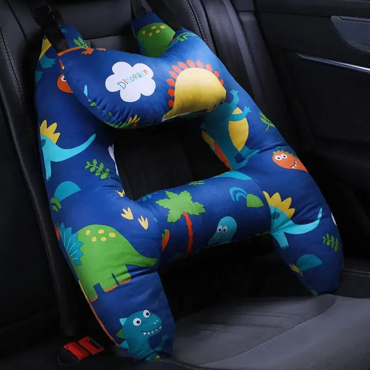 Kids Car Travel Pillow - Comfort for Little Ones on the Go Perfect for Road Trips Airplane Rides or Daily Commutes - Totostore