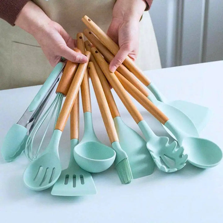 Nordic 12-Piece Silicone Set - Durable Kitchen Utensils for Everyday Use - Totostore