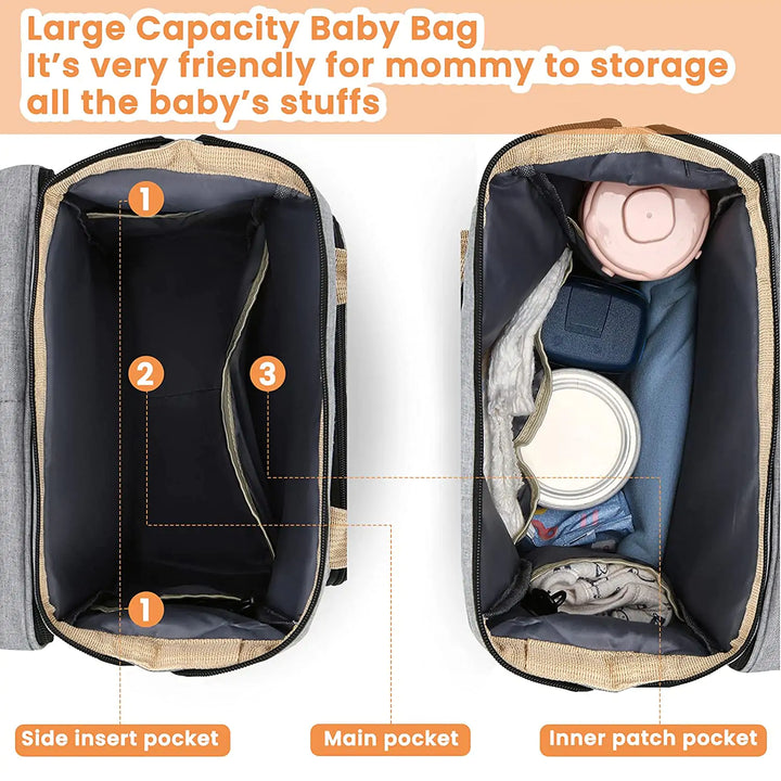 Portable Baby Bed - Foldable Baby Bassinet for Travel and Home Use - Totostore