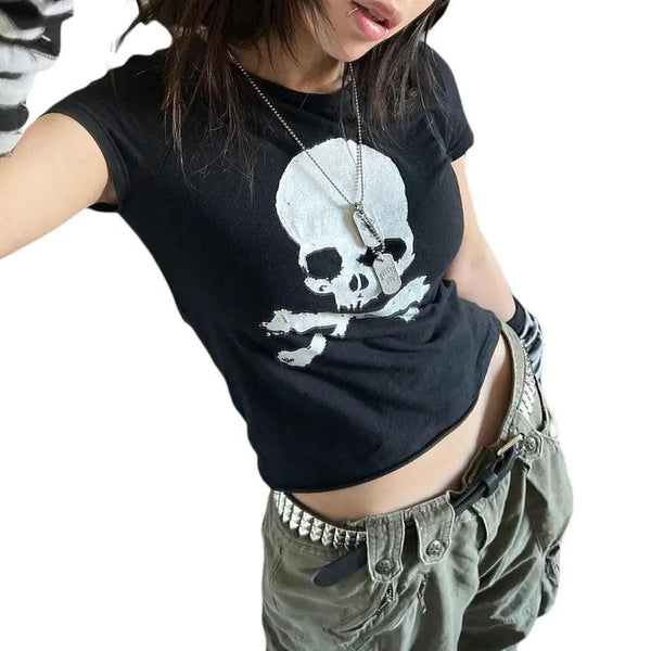 Goth Crop Top for Women - Short Edgy and Fashionable