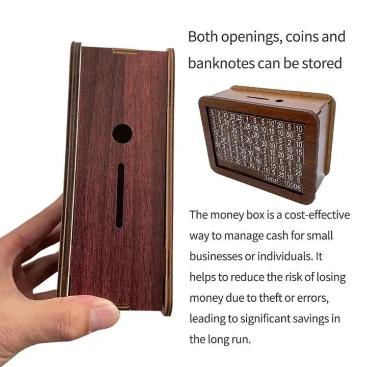 Handmade Wooden Money Box - Perfect for Saving and Gifting - SEO optimized - Totostore