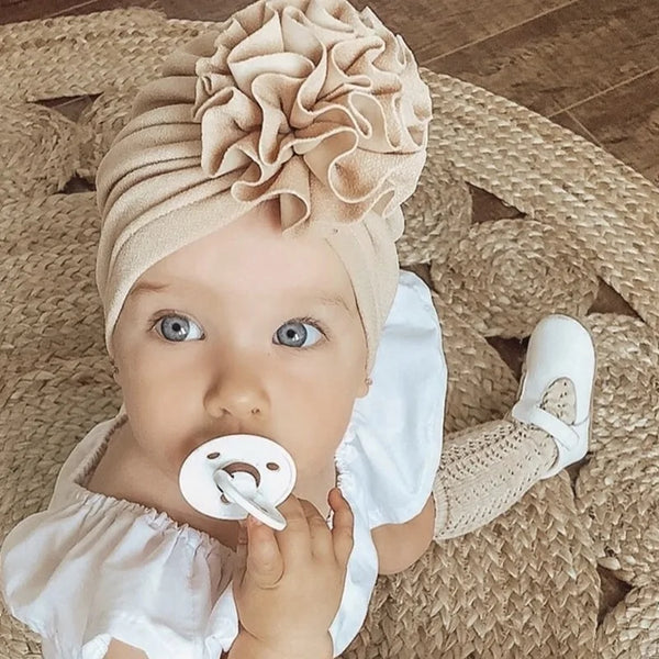 Flower Turban Knot Bow Baby Headbands for Toddlers - Elastic Hair Accessories - Totostore