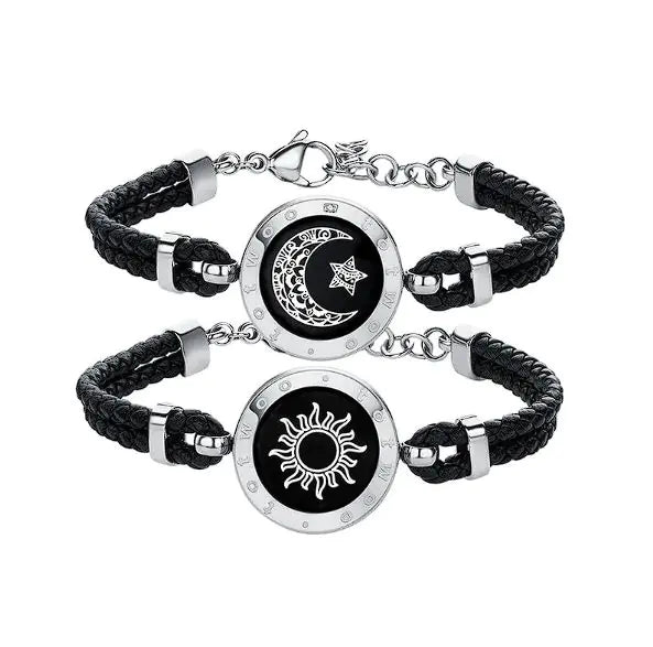 Sun-Moon Couple Bracelet - Smart Sensing for an Intimate Connection - Totostore