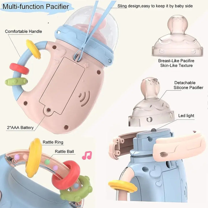 Baby Musical Feeding Bottle PacifierMusical Baby Feeding Bottle with Pacifier - Perfect for Soothing and Nourishing Your Little One - Totostore