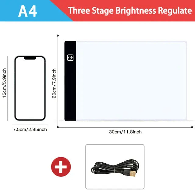 Dimmable LED Drawing Pad: Creative Kids' Gift - Totostore