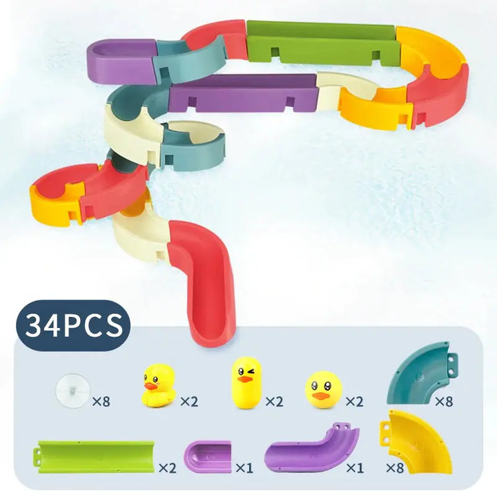 Duck Slide Baby Bath Toy - Fun and Educational Bathtime Play for Infants and Toddlers - Totostore